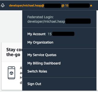 Federated login header