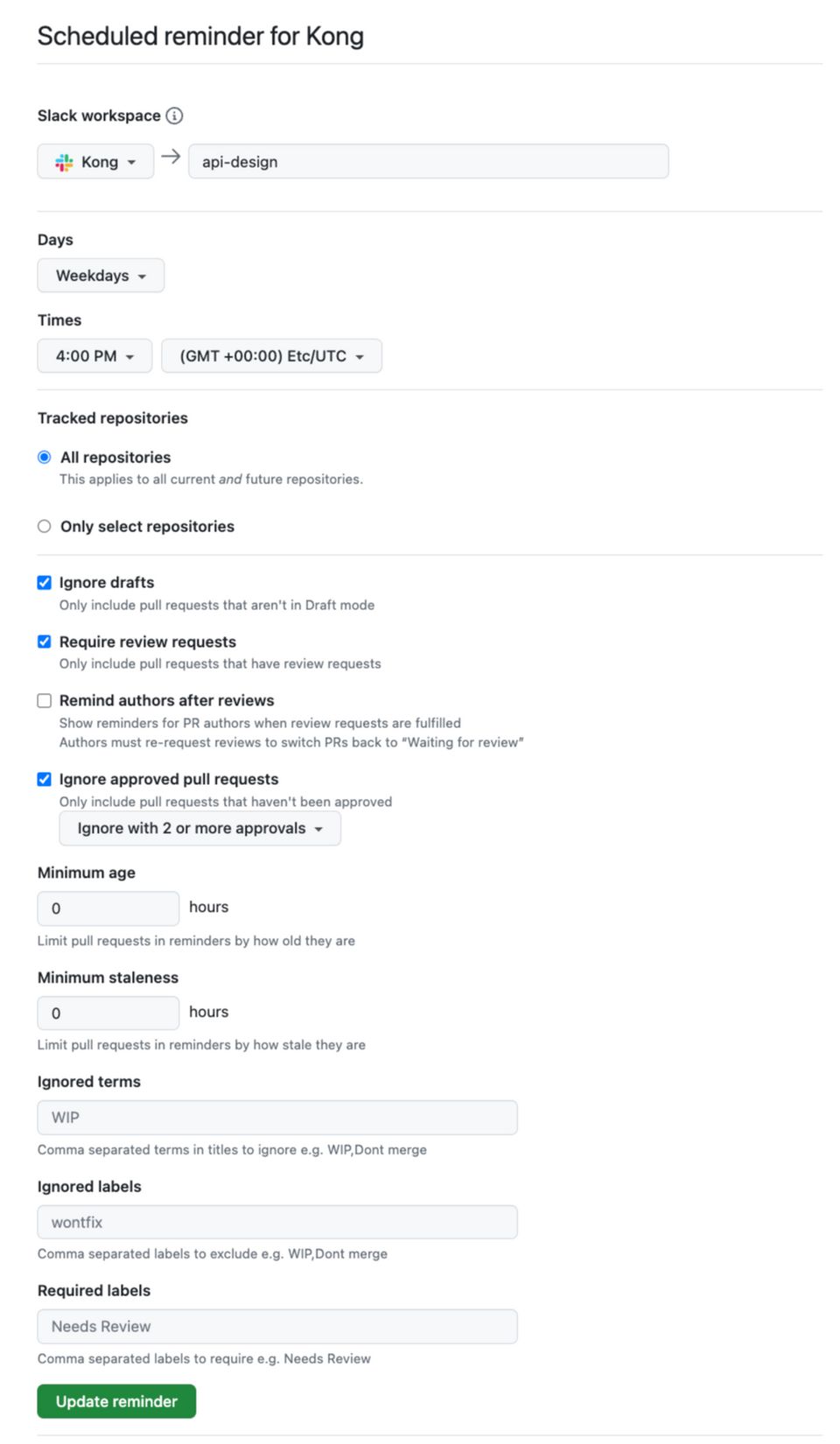 GitHub Scheduled Reminder - team reminders